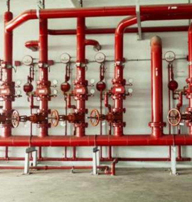 Red de tuberías de sistema contra incendio